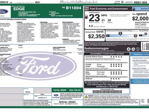 Certified 2024 Ford Edge Titanium w/ Titanium Elite Package AWD/4WD image 29