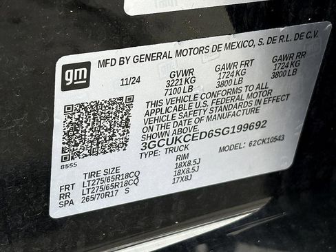 Certified 2025 Chevrolet Silverado 1500 Custom Trail Boss w/ Midnight Edition image 25