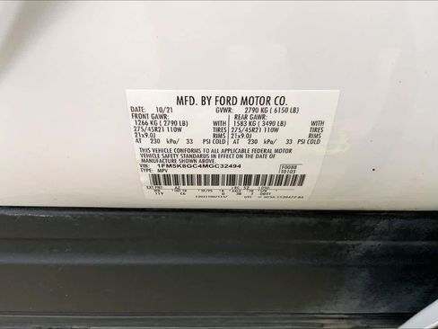 Certified 2021 Ford Explorer ST w/ Equipment Group 401A AWD/4WD image 34