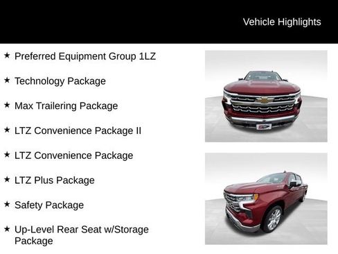 Used 2024 Chevrolet Silverado 1500 LTZ w/ Technology Package AWD/4WD image 13