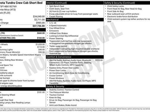 Used 2011 Toyota Tundra 4x4 CrewMax w/ Tow Pkg image 14