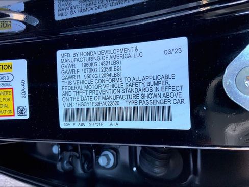 Used 2023 Honda Accord EX image 34