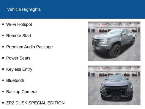 Used 2022 Chevrolet Colorado ZR2 w/ ZR2 Dusk Special Edition AWD/4WD image 2
