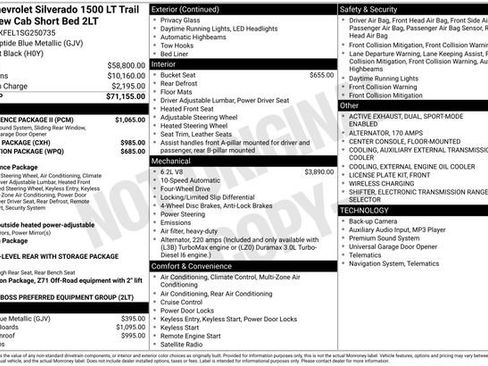 Used 2025 Chevrolet Silverado 1500 LT Trail Boss w/ Convenience Package II image 35