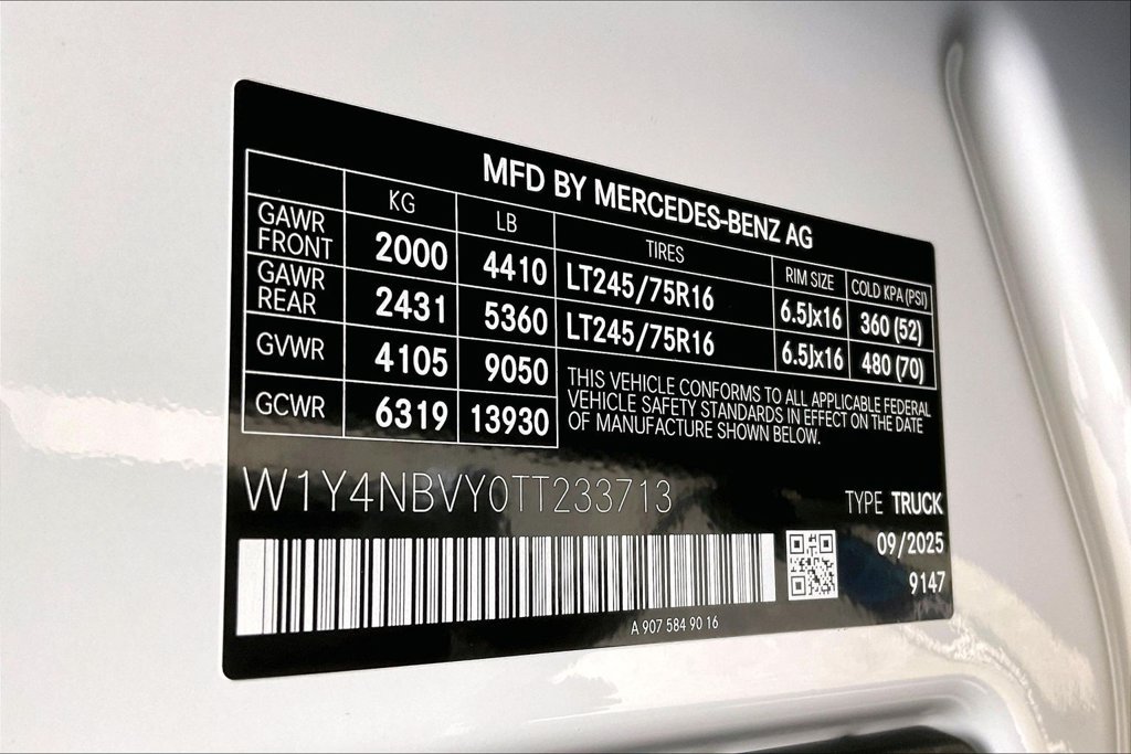 New 2026 Mercedes-Benz Sprinter 2500 image 12