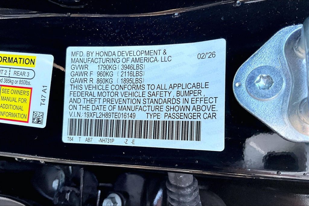 Certified 2026 Honda Civic Sport image 14