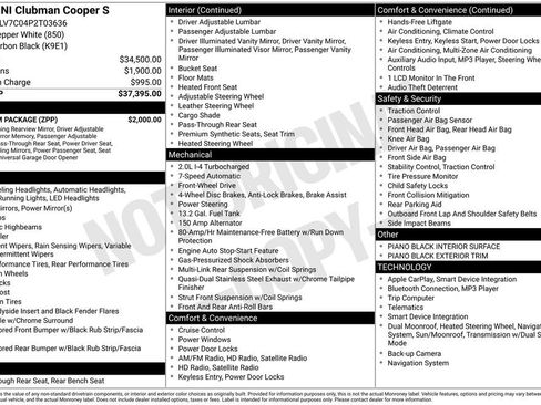 Used 2023 MINI Cooper Clubman S w/ Premium Package FWD image 9