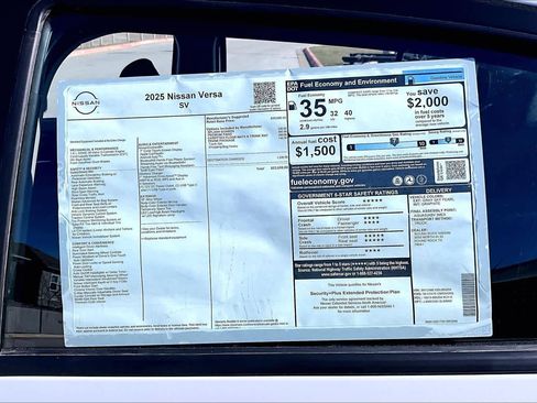 New 2025 Nissan Versa SV w/ Trunk Package image 19