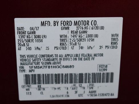 Used 2017 Ford Explorer Limited w/ Equipment Group 301A image 35