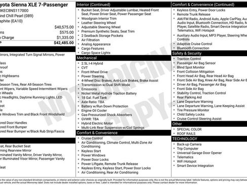 Used 2022 Toyota Sienna XLE image 26