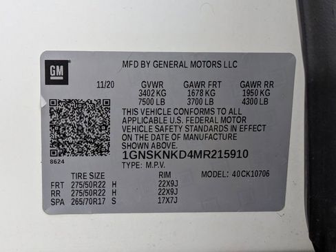 Used 2021 Chevrolet Tahoe LT w/ LT Signature Package image 34