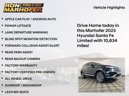Certified 2023 Hyundai Santa Fe Limited w/ Cargo Package AWD/4WD image 16
