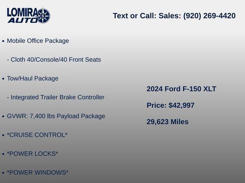 Used 2024 Ford F150 XLT w/ Equipment Group 302A MID AWD/4WD image 10