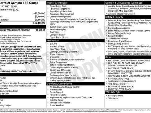 Used 2021 Chevrolet Camaro SS RWD image 32