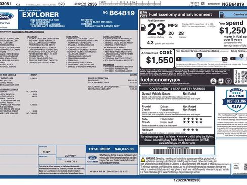 Certified 2022 Ford Explorer XLT w/ Equipment Group 202A image 3