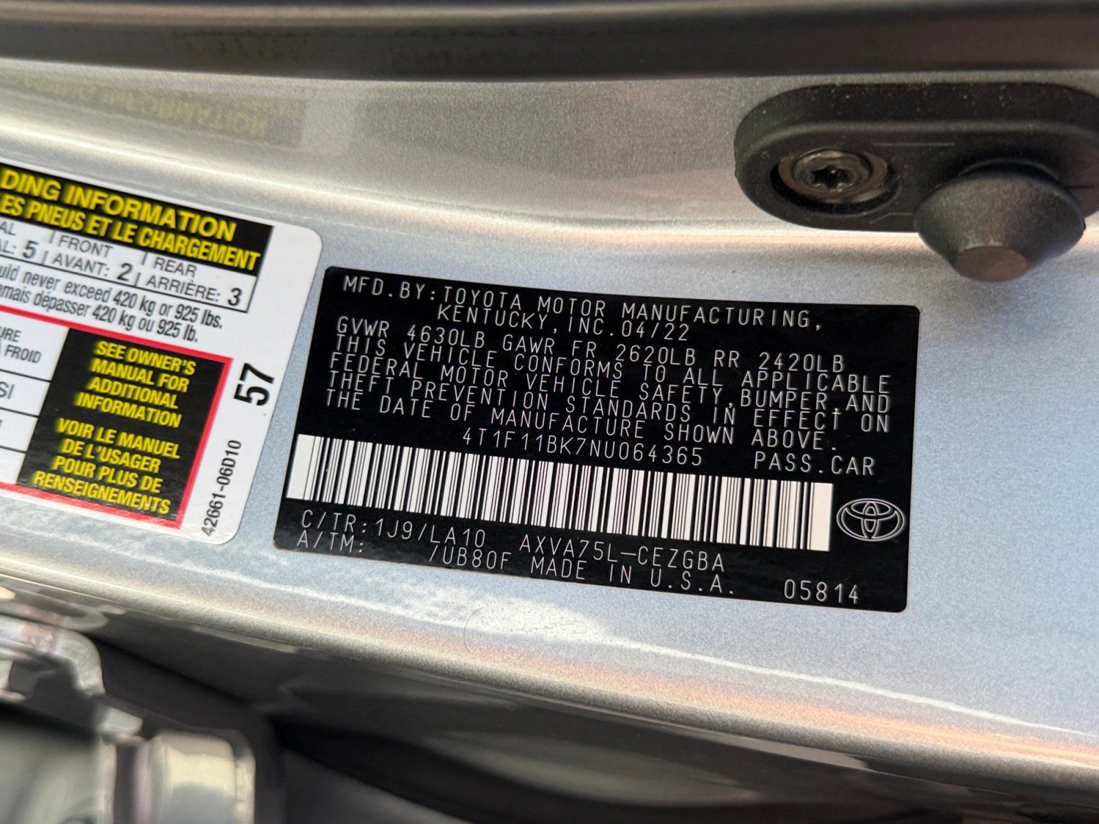 Used 2022 Toyota Camry XLE AWD/4WD image 13