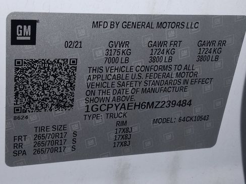 Used 2021 Chevrolet Silverado 1500 W/T w/ WT Value Package AWD/4WD image 33