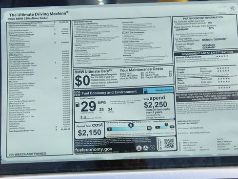 New 2026 BMW 330i xDrive Sedan w/ Premium Package AWD/4WD image 2