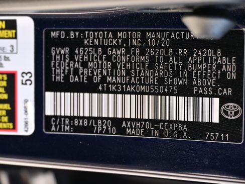Used 2021 Toyota Camry XSE w/ Navigation Upgrade Package FWD image 17