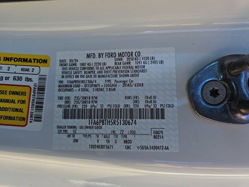Used 2024 Ford Mustang Coupe RWD image 41