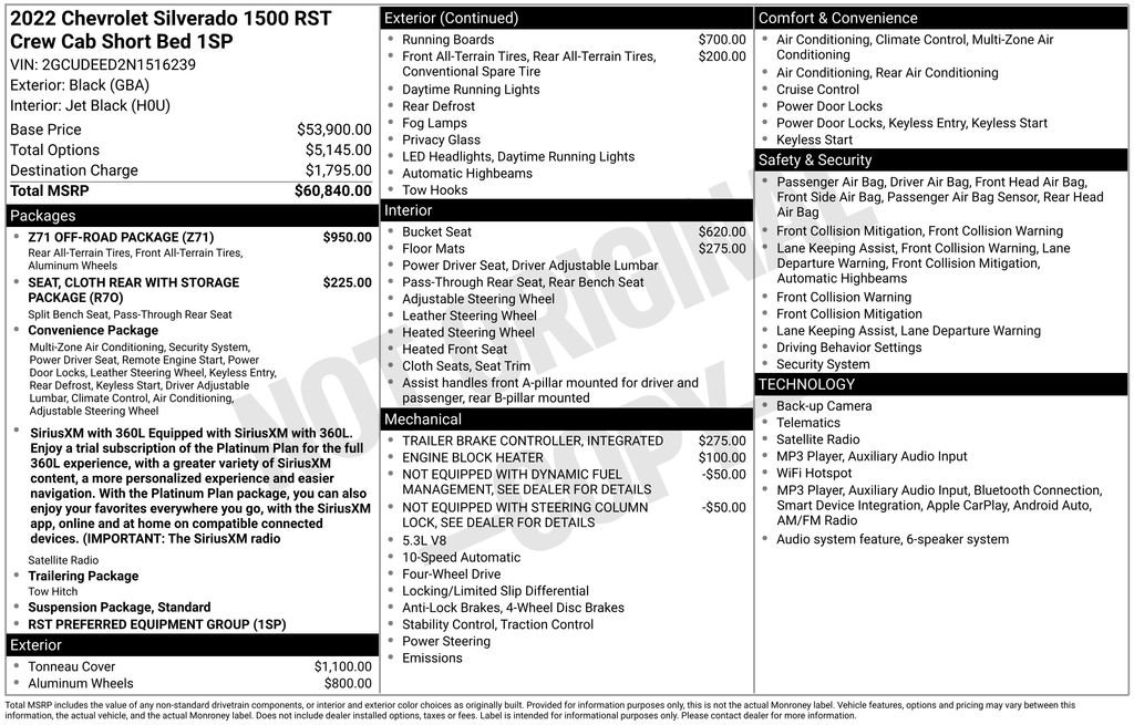 Used 2022 Chevrolet Silverado 1500 RST w/ Z71 Off-Road Package AWD/4WD image 6