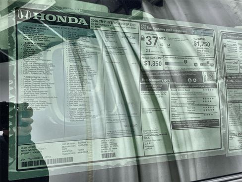 New 2026 Honda CR-V Sport Touring image 34