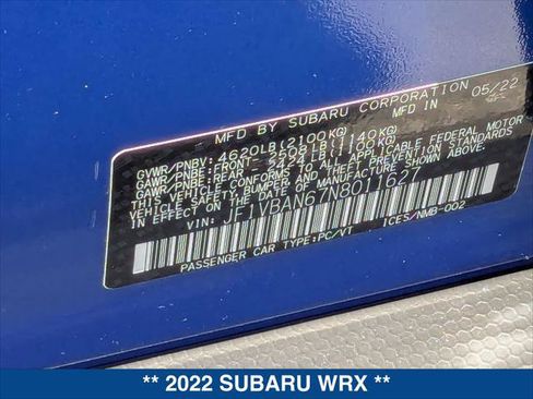 Used 2022 Subaru WRX Limited AWD/4WD image 24