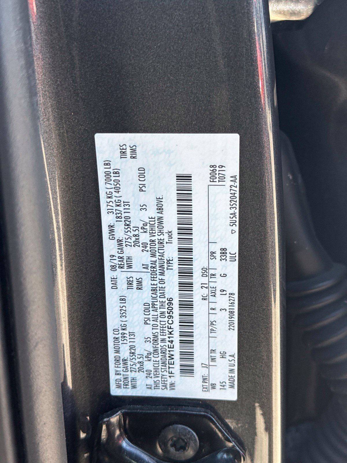 Used 2019 Ford F150 Lariat w/ Equipment Group 502A Luxury AWD/4WD image 13
