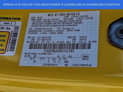 Used 2024 Ford Mustang Premium RWD image 25