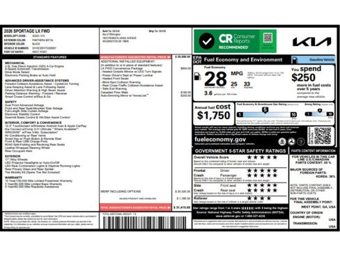 Certified 2026 Kia Sportage LX w/ LX Convenience Package FWD image 3