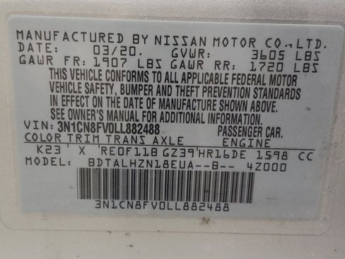 Used 2020 Nissan Versa SR FWD image 33