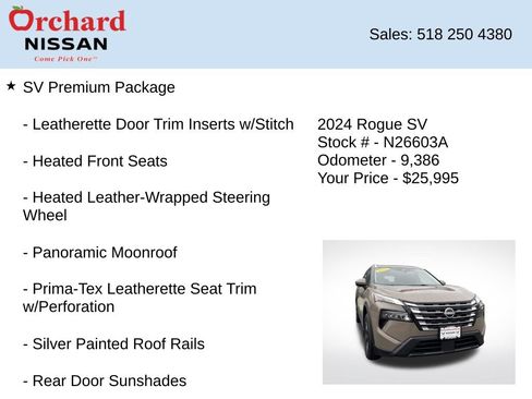 Certified 2024 Nissan Rogue SV w/ SV Premium Package AWD/4WD image 7