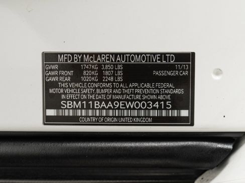Used 2014 McLaren MP4-12C Spider RWD image 20