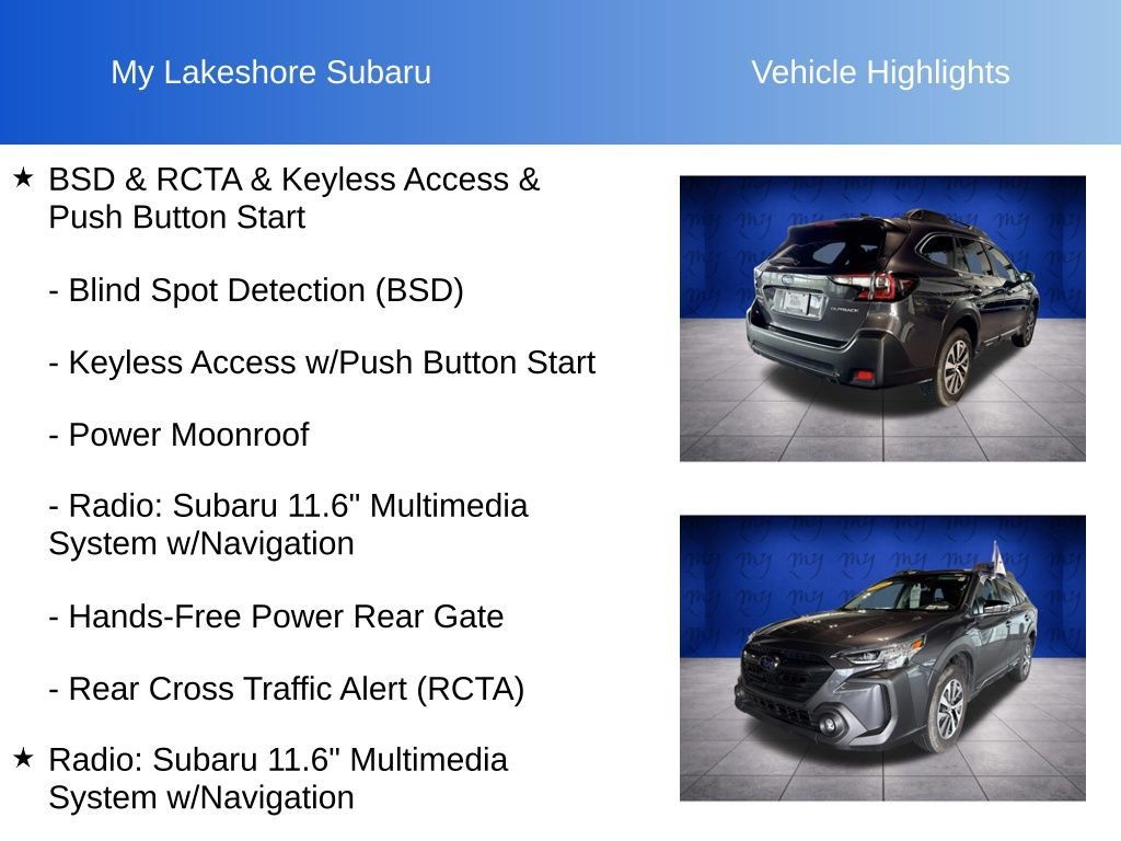 Certified 2025 Subaru Outback Premium AWD/4WD image 7