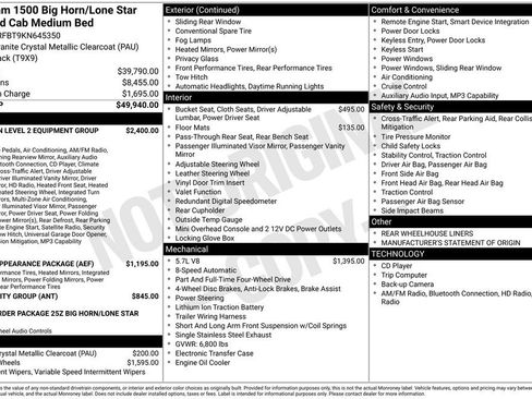 Used 2019 RAM 1500 Big Horn AWD/4WD image 5