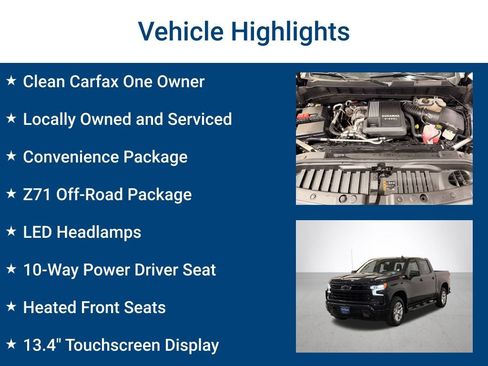 Certified 2023 Chevrolet Silverado 1500 RST w/ Z71 Off-Road Package AWD/4WD image 3
