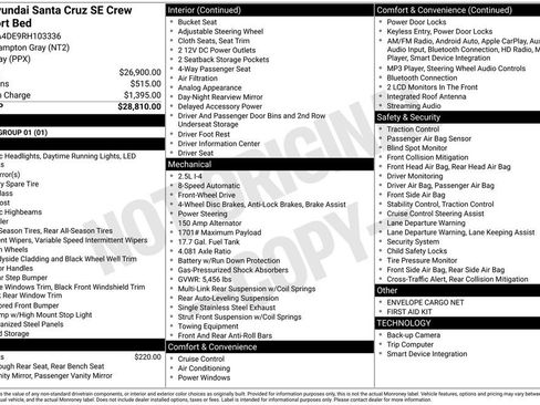 Certified 2024 Hyundai Santa Cruz SE image 29