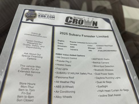 Used 2025 Subaru Forester Limited image 40