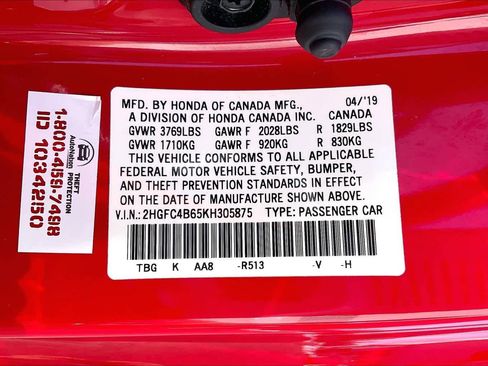 Used 2019 Honda Civic LX image 36