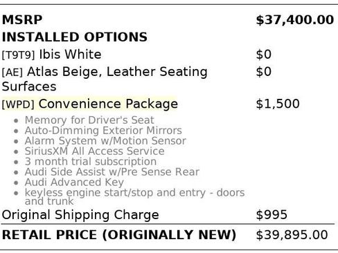 Used 2020 Audi A4 2.0T Premium w/ Convenience Package FWD image 4