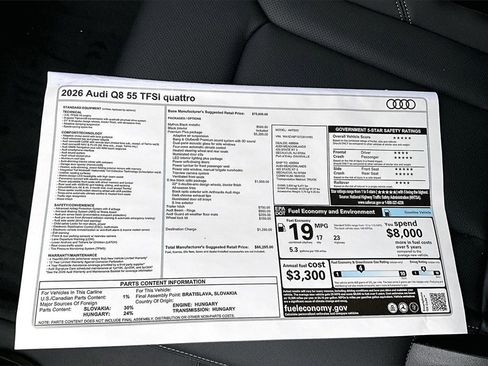 New 2026 Audi Q8 Premium Plus image 14