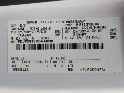 Used 2021 Ford F550 2WD Regular Cab Super Duty image 51