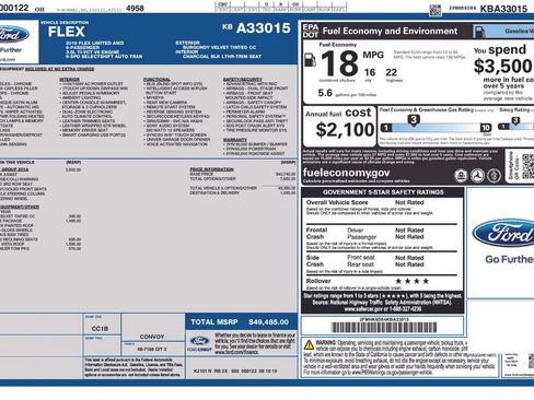 Used 2019 Ford Flex Limited w/ Equipment Group 301A AWD/4WD image 20