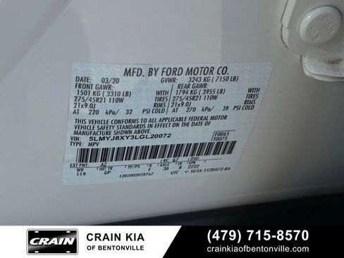Used 2020 Lincoln Aviator Grand Touring w/ Equipment Group 302A AWD/4WD image 36