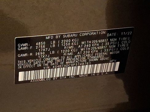 Certified 2023 Subaru Outback Premium image 27