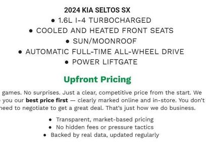 Used 2024 Kia Seltos SX w/ SX Sunroof Package