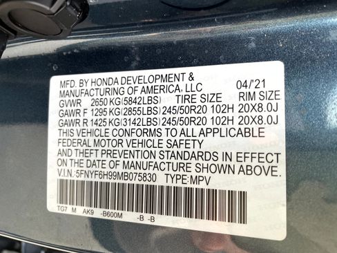 Used 2021 Honda Pilot Touring image 25