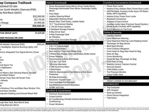 Used 2025 Jeep Compass Trailhawk w/ Trailer Tow Group AWD/4WD image 3