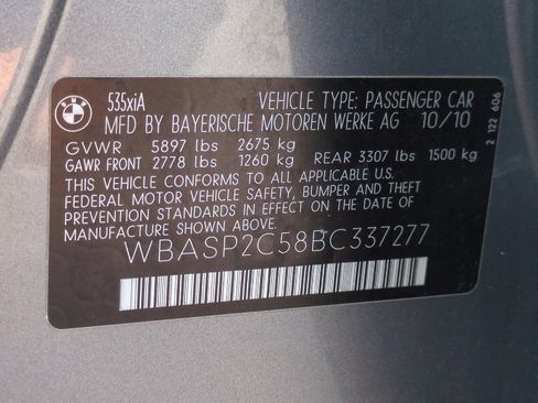 Used 2011 BMW 535i xDrive AWD/4WD image 56