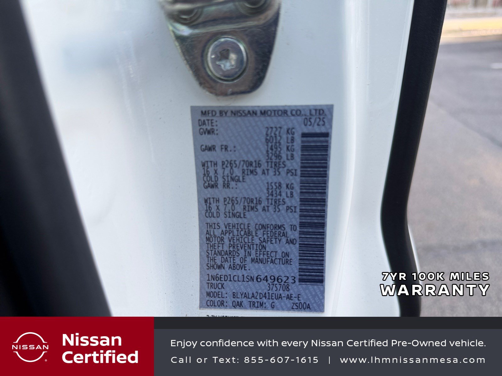 Certified 2025 Nissan Frontier S RWD image 33